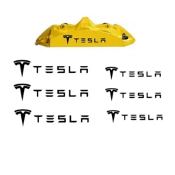 Tesla-Stickers-Dekaler-Bromsok-Svarta