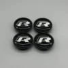 Volkswagen-VW-Rline-Centrumkåpor-4-Pack-Svarta