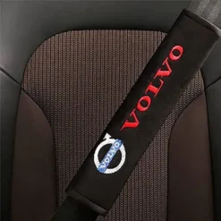 Volvo-Bälteskudde-Svart-Röd-2-pack
