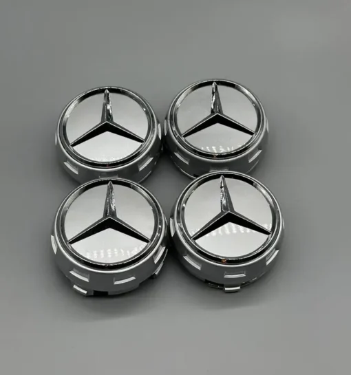 Mercedes-Centrumkåpor-Edition-Silver-4-pack