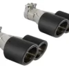 Universal-ändrör-utblås-dubbla-Kolfiber-matt-finish