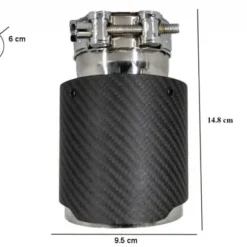 Utblås-Ändrör-kolfiber-universal
