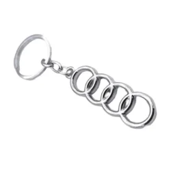 Audi-RIngar-Nyckelring-Krom