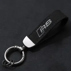 Audi-RS-Nyckelring-Alcantara-Svart