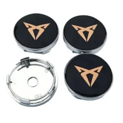 Cupra Centrumkåpor Svart/koppar 56mm 60mm
