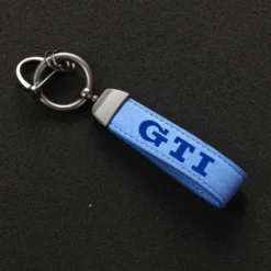 VW-GTI-Nyckelring-Alcantara-Blå