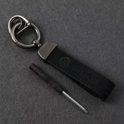VW-Nyckelring-alcantara-röd