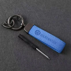 VW-Nyckelring-alcantara-blå