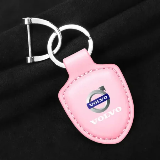 Volvo-Nyckelring-Lyx-Rosa