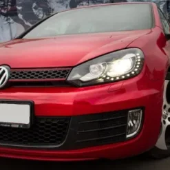 VW-Golf-6-Grill-GTI-Design-Röd-2008-2012-modell
