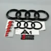 Audi-A1-Emblem-Set-Paketpris-Blanksvart-Sline