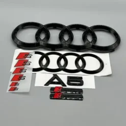 Audi-A5-Emblem-Kit-Sline-Edition-Blanksvart