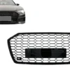 Audi-A6-C8-Grill-RS6-Design-Blanksvart-2018+