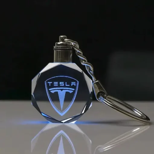 Nyckelring-Tesla-Kristall-Form