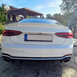 Audi-A5-F5-Stötfångare-Bak-Quattro-RS5-Design-2017-2019-modell