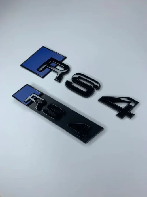 Audi RS4 Emblem Set Blå