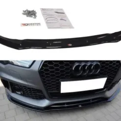 Audi-A7-Front-Splitter-RS7-Facelift-Maxton-Design-Gloss-Black
