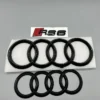 Audi-RS6-Emblem-Ringar-Svarta