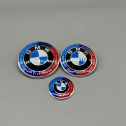 BMW-Emblem-50-årsjubileum-3pack-motorhuv-emblem-rattemblem-bagageemblem