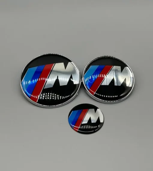BMW-Emblem-M-Design-3-Pack-till-Motorhuv-Bagagelucka-och-ratten