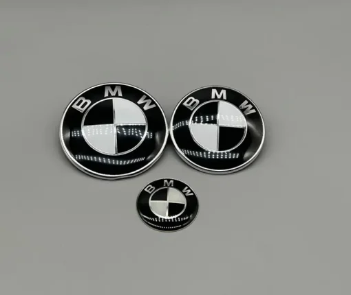 BMW-Emblem-Svartvit-4-Pack