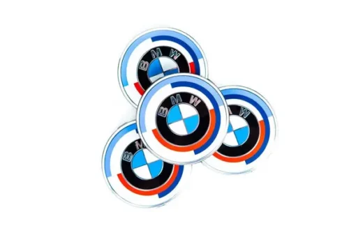 BMW Centrumkåpor 60mm – 50-årsjubileum | Originalkvalitet & Stilren Design