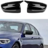 BMW G30 G31 M5 G32 G11 G12 svarta spegelkåpor – ersätter original, passar 5-serie 2017–2023