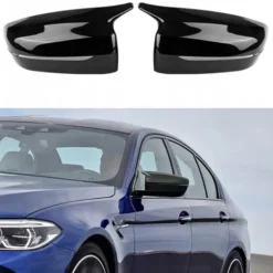 BMW G30 G31 M5 G32 G11 G12 svarta spegelkåpor – ersätter original, passar 5-serie 2017–2023