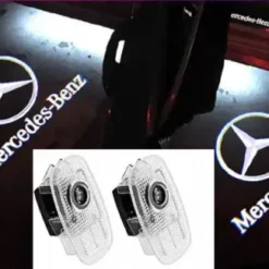 Elegant LED-projektion av Mercedes-stjärnan – Gör ett lyxigt intryck varje gång du öppnar dörren.