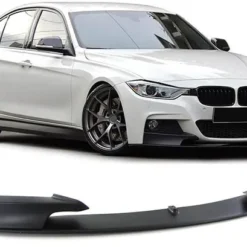 Mattsvart frontläpp till BMW F30/F31 – sportig M Performance-stil med perfekt passform och aggressiv look.