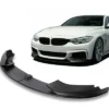 Mattsvart frontläpp BMW F32 F33 F36 – sportig M Performance-stil och perfekt passform för en tuffare look på din BMW 4-serie.