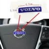 Blått Volvo ratt emblem – självhäftande dekal 4,7 cm för interiör styling