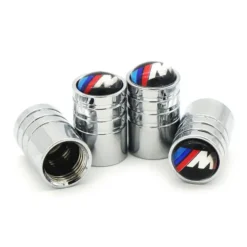 BMW ventilhattar med M-logga i krom – 4-pack i metall