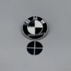 BMW emblem svart 82mm med stickers – stilren design