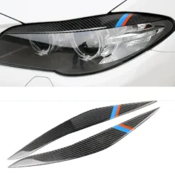 Exklusiva ögonlock i äkta kolfiber för BMW F10/F11 – ger en aggressiv och elegant front.
