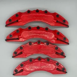 Bromsokskydd Brembo Style 4-pack Röda – Sportig Look till Dina Fälgar