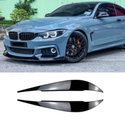 Blanksvarta ögonlock för BMW 4-serie F32/F33/F36 – ger en aggressiv och elegant frontdesign.