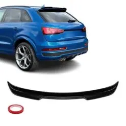 Blanksvart spoilervinge till Audi Q3 8U (2011–2018) – perfekt passform och sportigare bakprofil.