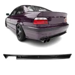 BMW E36 diffuser M3 look monterad på standard stötfångare – sportigare och mer aggressiv bakdel.