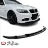 Blanksvart frontläpp till BMW E90 och E91 M Sport 08–12 som ger bilen en lägre, bredare och mer aggressiv front med stilren OEM+ känsla.