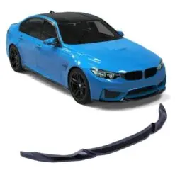 Blanksvart frontläpp till BMW M3 F80 och M4 F82 – aggressiv frontprofil och sportigare utseende.