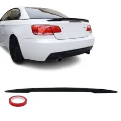 Blanksvart performance vinge till BMW E93 2006–2013 – sportig design med perfekt passform.