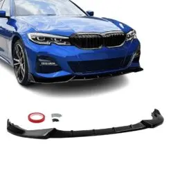 Blanksvart frontläpp till BMW G20/G21 M-Sport som ger bilen en sportigare och mer aggressiv front.