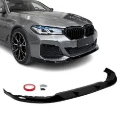 Blanksvart frontläpp för BMW G30/G31 LCI som ger bilen ett aggressivt utseende och förbättrad aerodynamik.
