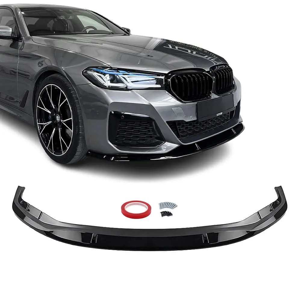 Blanksvart frontläpp för BMW G30/G31 LCI som ger bilen ett aggressivt utseende och förbättrad aerodynamik.