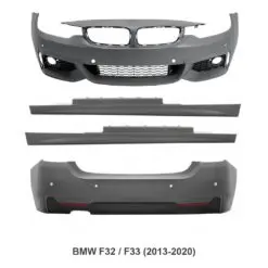 BMW 4-Serie F32/F33 med komplett M-paket body kit som ger bilen en aggressiv och sportig M-inspirerad design.