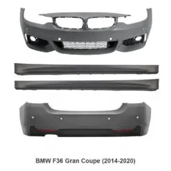 BMW 4 Series Gran Coupe F36 med komplett M-paket body kit som ger bilen en aggressiv och sportig design inspirerad av M-modellerna.