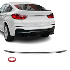 Blanksvart Performance-vinge för BMW X4 F26 – ger ett aggressivt och exklusivt utseende.