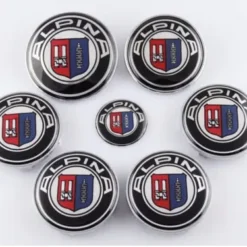 BMW Alpina Edition emblem som ger bilen en exklusiv och sportig premiumkänsla med ikonisk design.