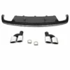 Audi A7 4G Sportback RS7-look diffuser bakre stötfångare 2014–2018 sport styling svart gloss